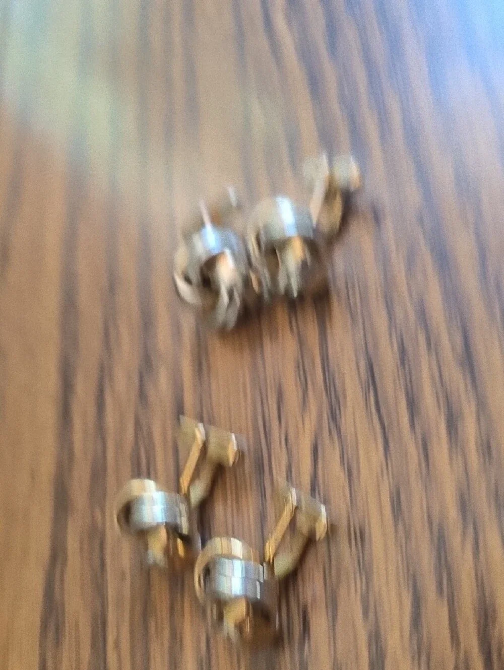 Vintage SWANK Knot Design Gold And Silver Tone Cufflinks - Set of 4